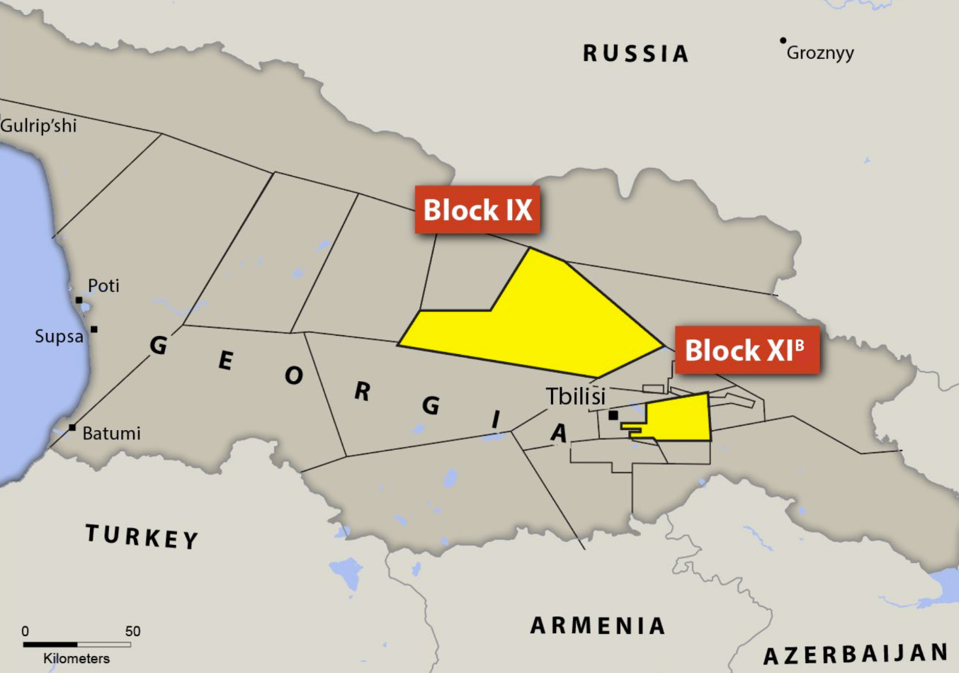 Location of Blocks XIB and IX