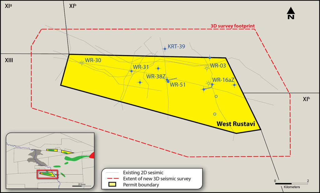 West Rustavi field map
